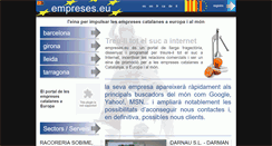 Desktop Screenshot of empreses.eu